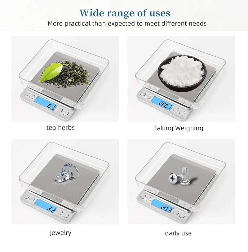 Balance de précision digitale 3000g 0.1g LCD Cuisine Alimentaire 3Kg