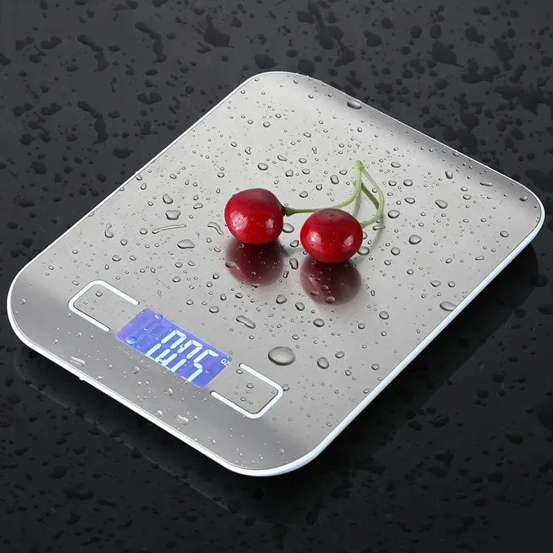 Balance de cuisine rechargeable par USB avec écran LCD