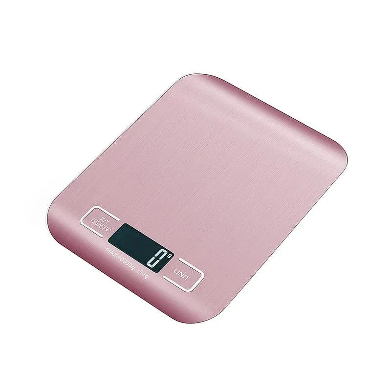 Balance de cuisine rechargeable par USB avec écran LCD