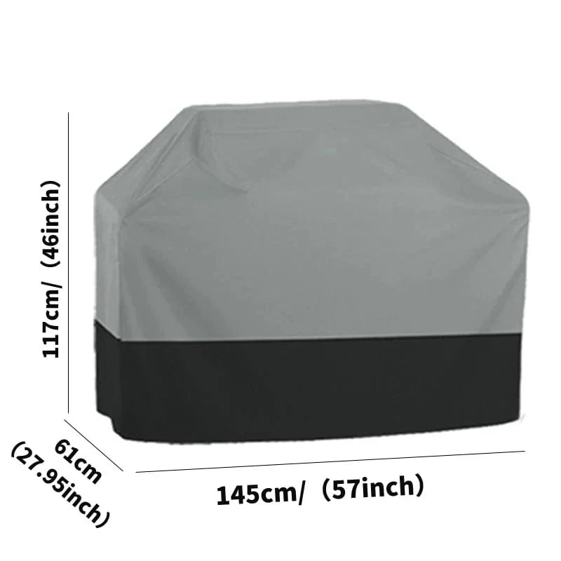 Housse de Barbecue en Tissu Oxford 210T | Protection Jardin BBQ Anti-UV - Noir