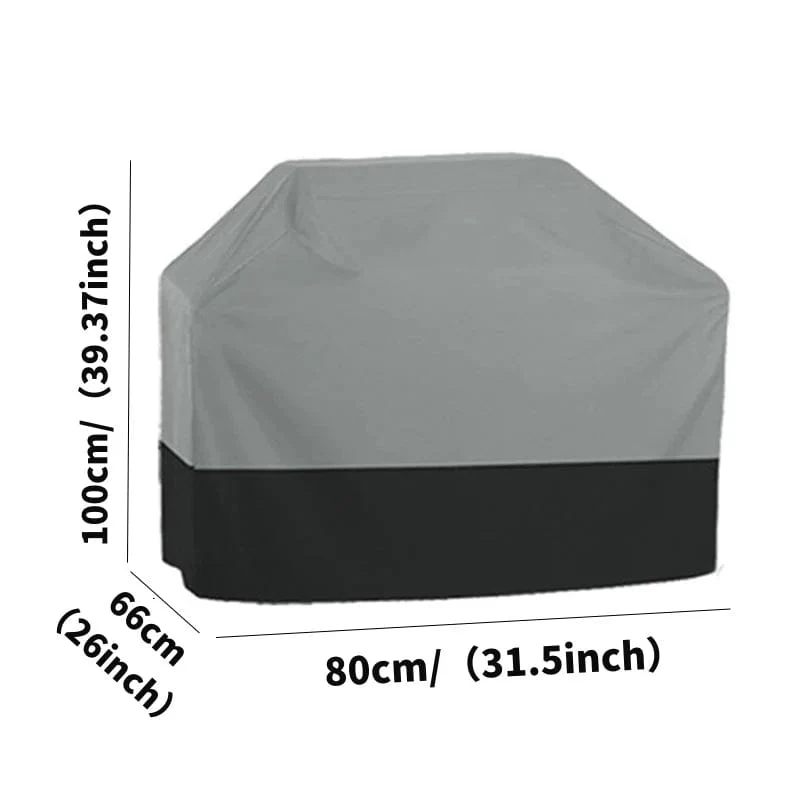 Housse de Barbecue en Tissu Oxford 210T | Protection Jardin BBQ Anti-UV - Noir