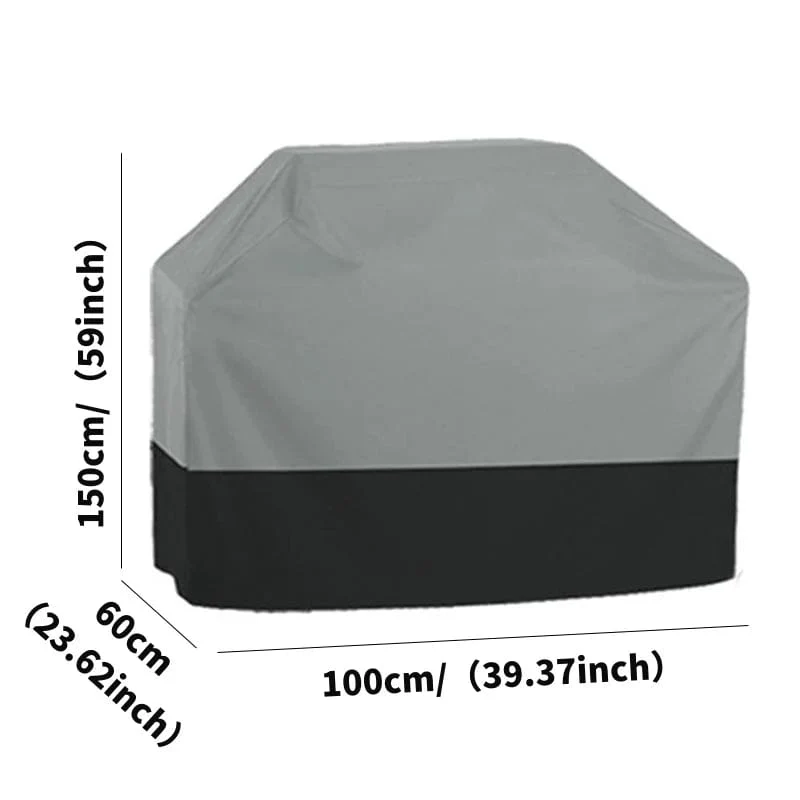 Housse de Barbecue en Tissu Oxford 210T | Protection Jardin BBQ Anti-UV - Noir