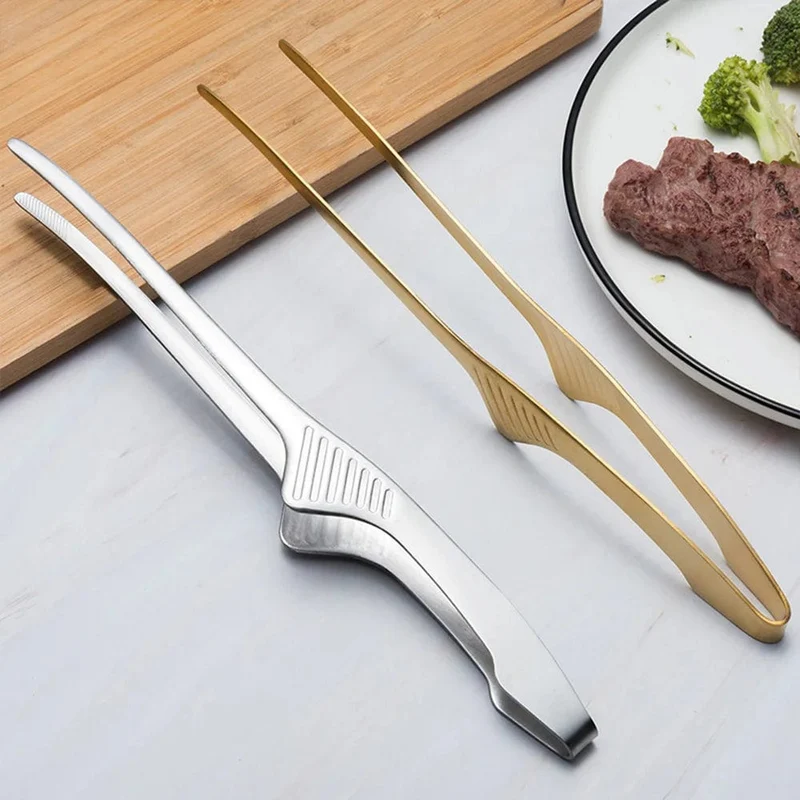 Pinces de barbecue coréennes en acier inoxydable - Pratiques et durables