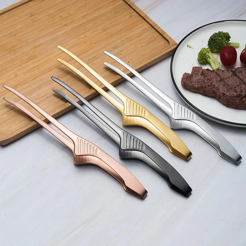 Pinces de barbecue coréennes en acier inoxydable - Pratiques et durables