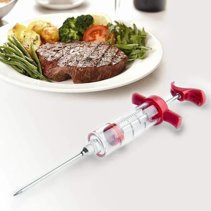 Seringue Injecteur de Marinades pour Barbecue 30ml - Accessoire Cuisine BBQ