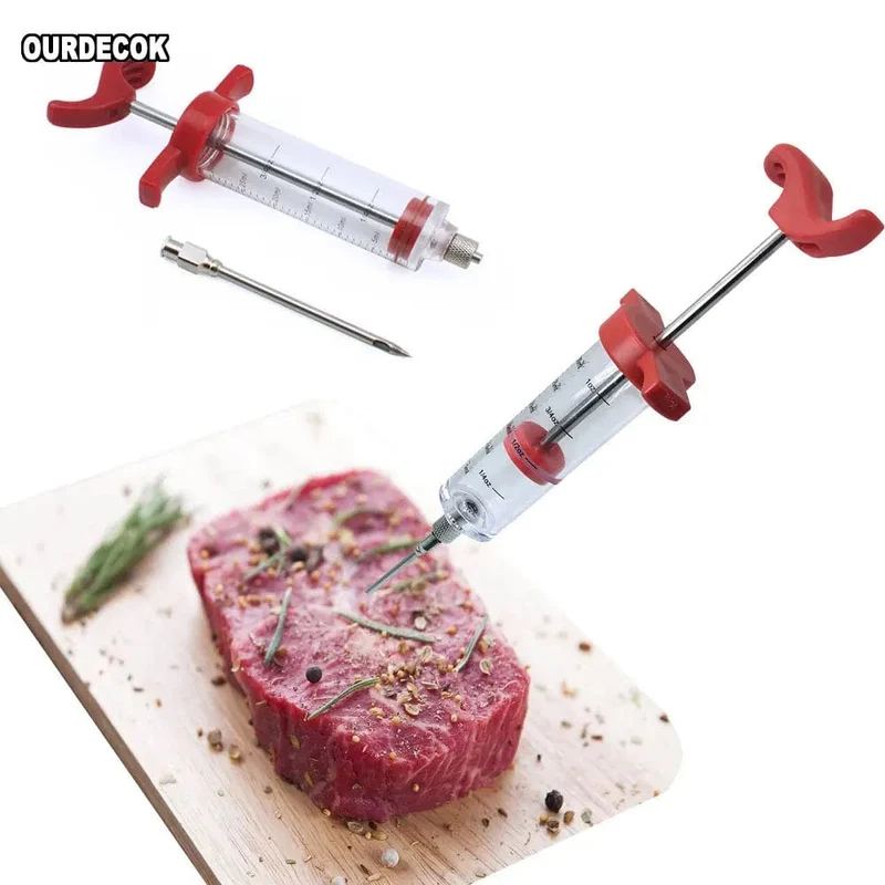 Seringue Injecteur de Marinades pour Barbecue 30ml - Accessoire Cuisine BBQ