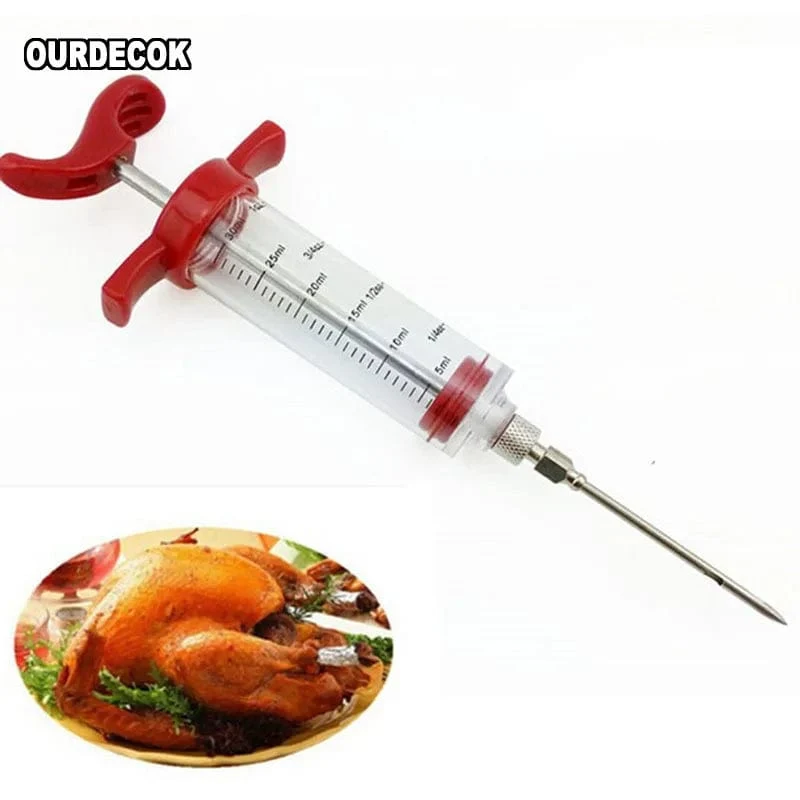 Seringue Injecteur de Marinades pour Barbecue 30ml - Accessoire Cuisine BBQ