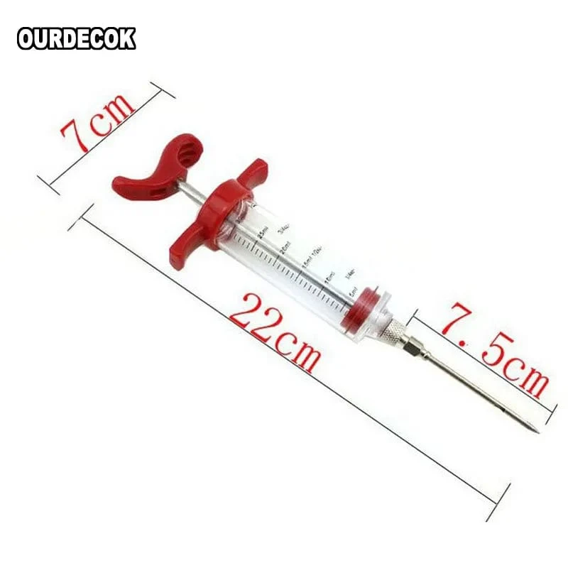 Seringue Injecteur de Marinades pour Barbecue 30ml - Accessoire Cuisine BBQ