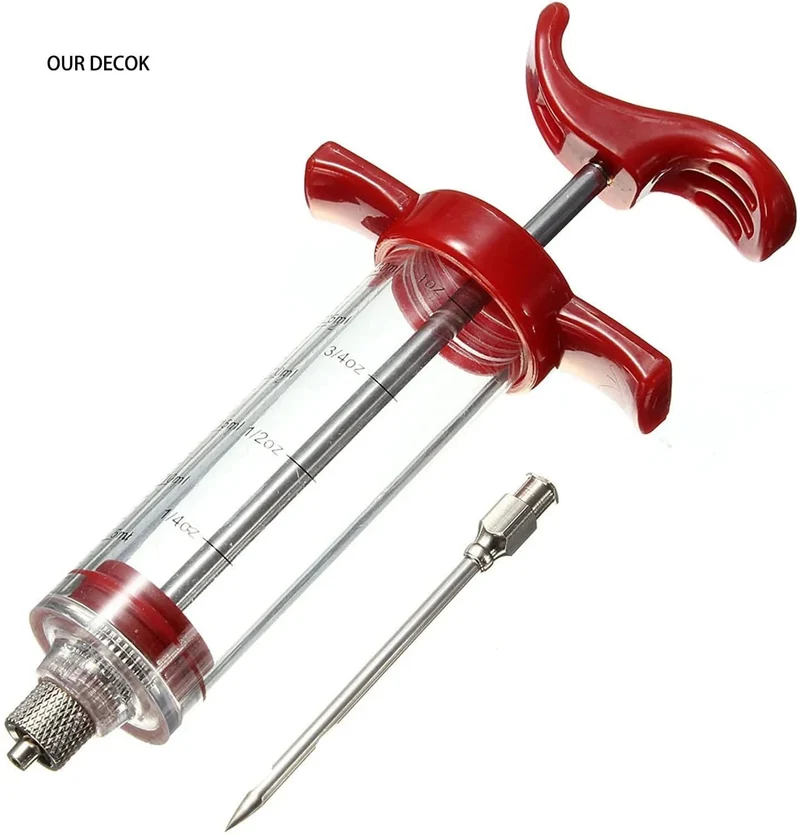 Seringue Injecteur de Marinades pour Barbecue 30ml - Accessoire Cuisine BBQ