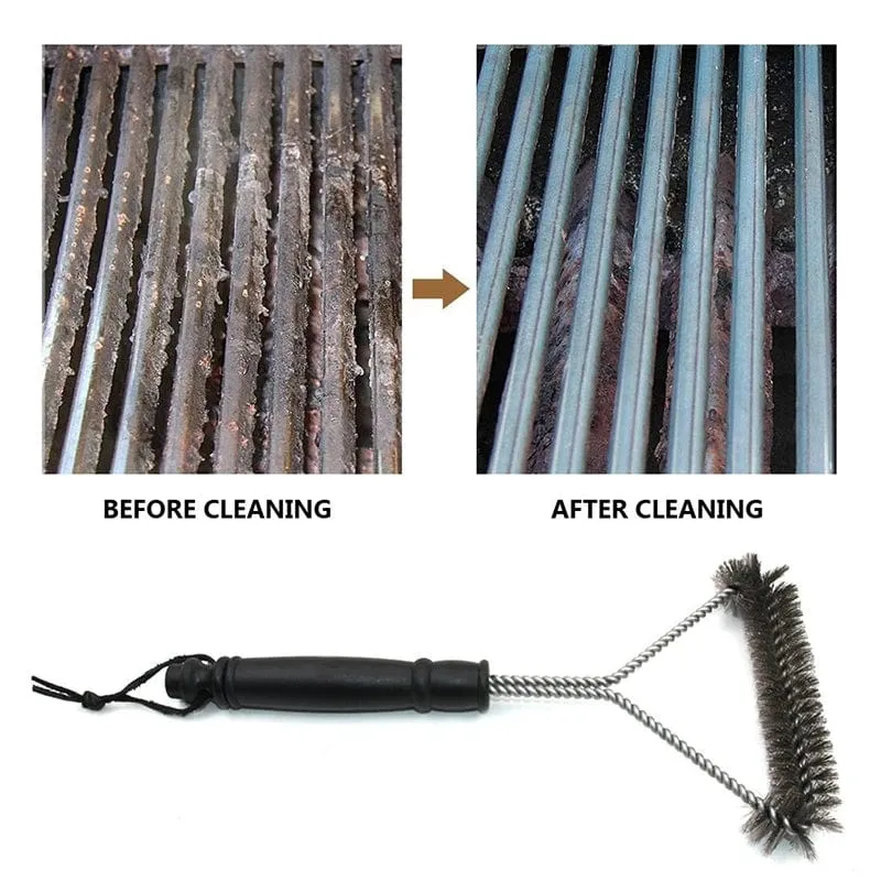 Brosse de Nettoyage pour Barbecue en Acier Inoxydable