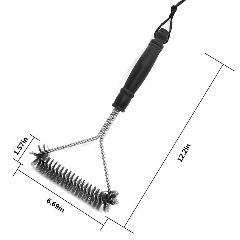 Brosse de Nettoyage pour Barbecue en Acier Inoxydable