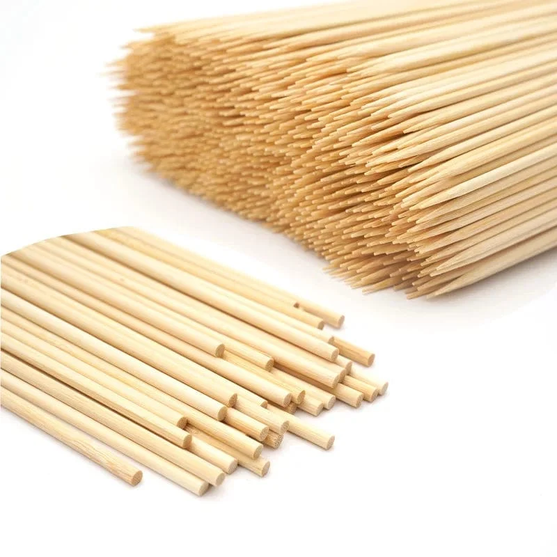 Lot de 100 Piques à Brochettes en Bambou