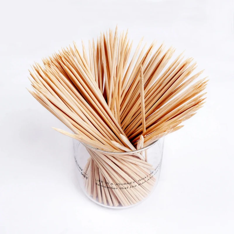 Lot de 100 Piques à Brochettes en Bambou