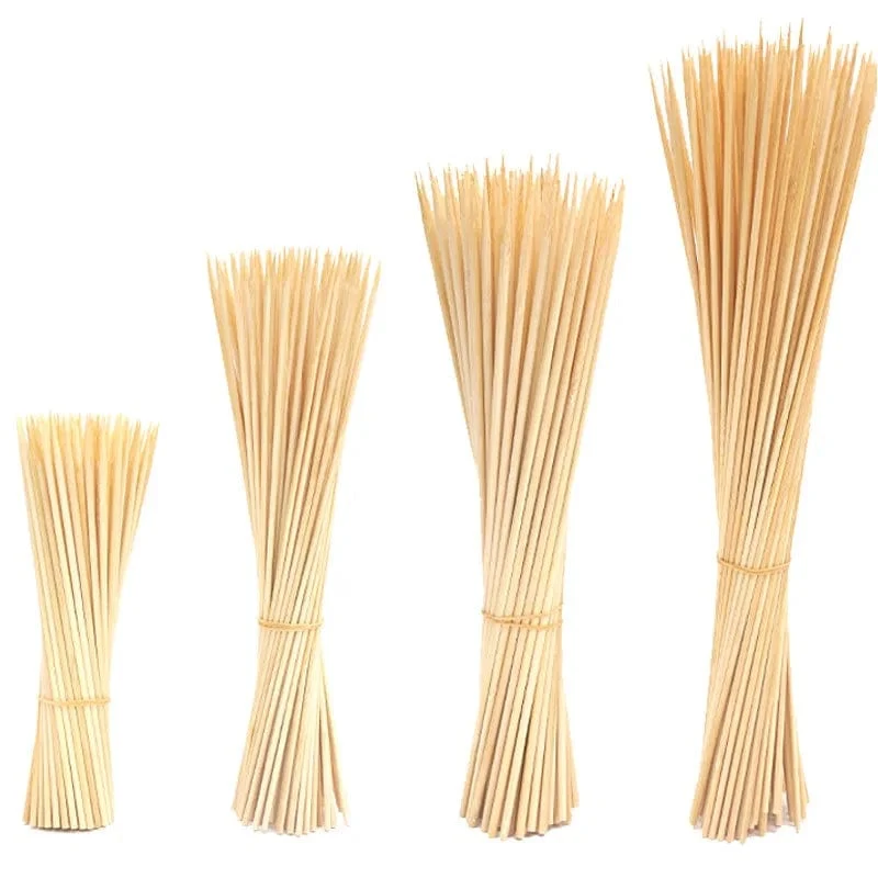 Lot de 100 Piques à Brochettes en Bambou