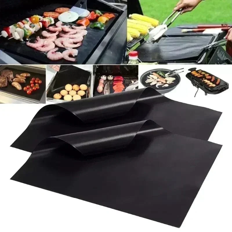 Tapis de Cuisson BBQ Réutilisable Non-collant 33x40cm