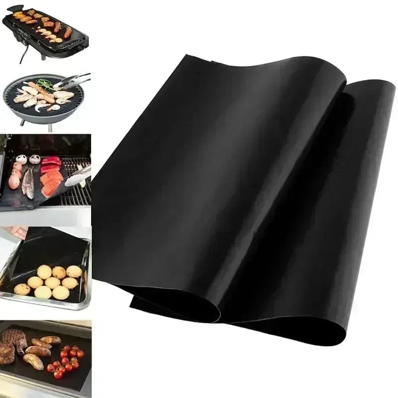 Tapis de Cuisson BBQ Réutilisable Non-collant 33x40cm