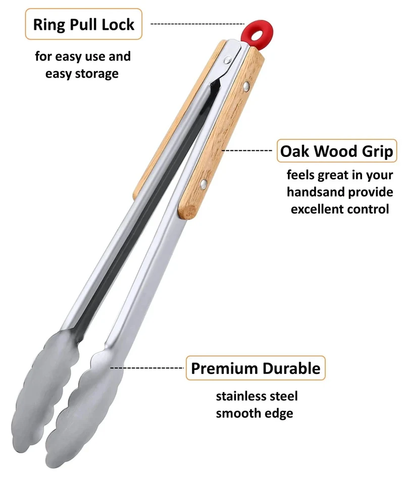 Pince barbecue en acier inoxydable