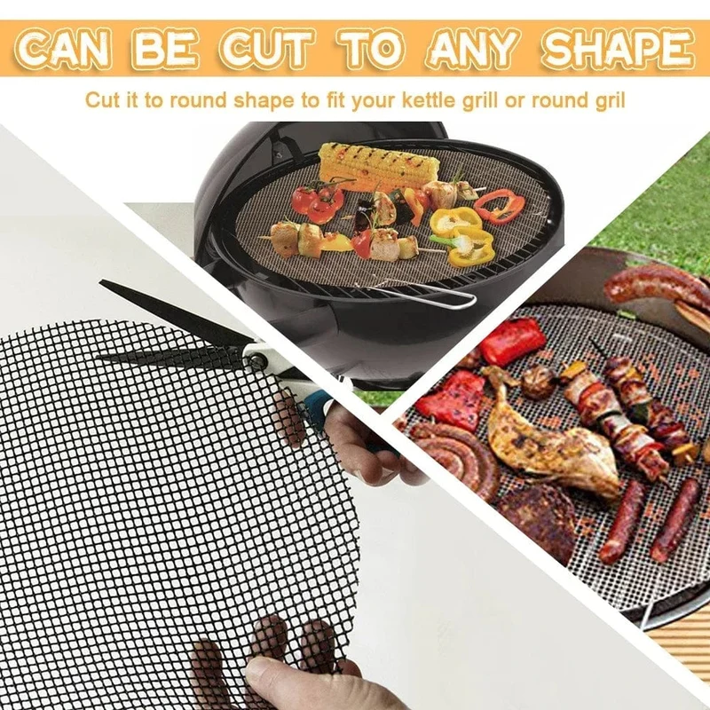 Grille de Barbecue Antiadhésive Réutilisable, Résistante à la Chaleur BBQ