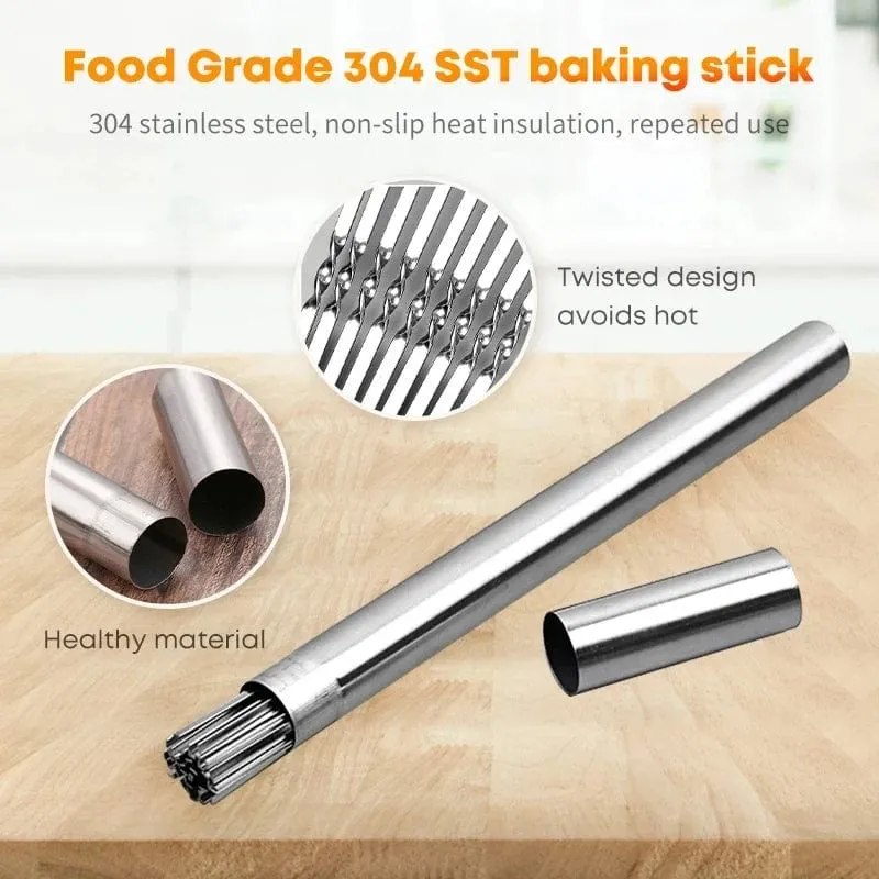 Brochettes de Barbecue réutilisables en acier inoxydable (Lots)