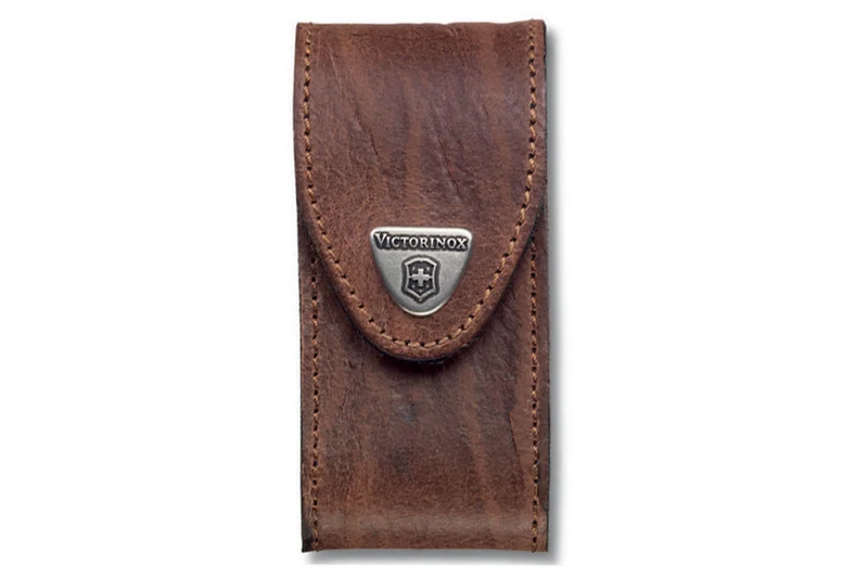 Etui cuir marron Victorinox pour couteaux suisses 9,1cm - 15 à 23 pièces