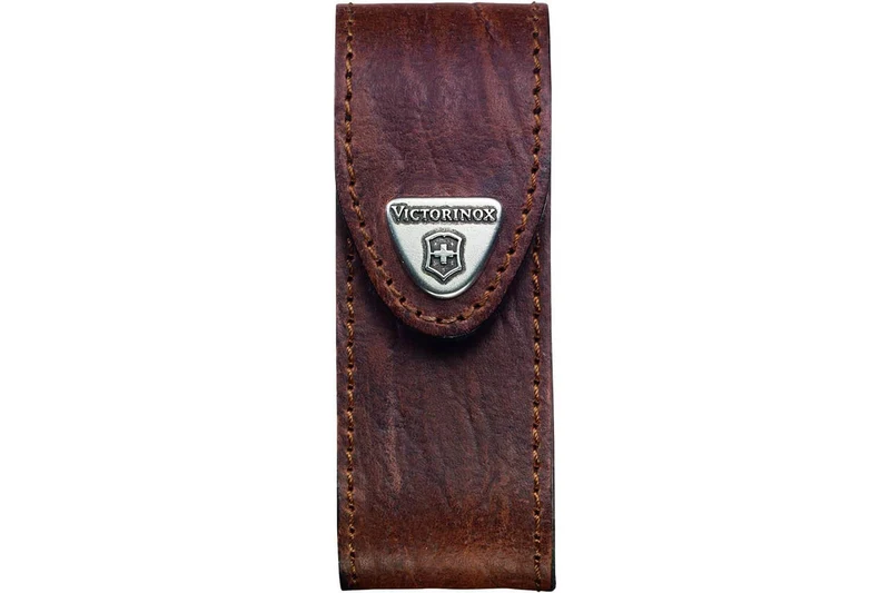 Etui cuir marron Victorinox pour couteaux suisses 9,1cm - 6 à 14 pièces