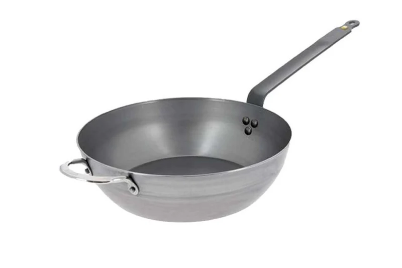 Poêle paysanne bord haut De Buyer Minéral B Element en fer 32cm