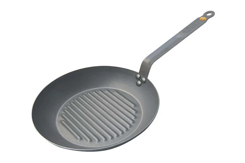 Poêle grill ronde De Buyer Minéral B Element en fer 32cm