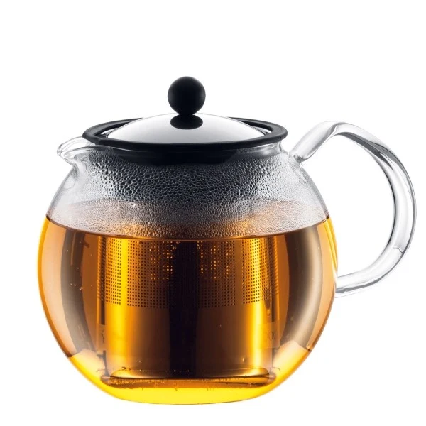 Théière Bodum Assam à piston avec filtre inox - 1.5L 12 tasses