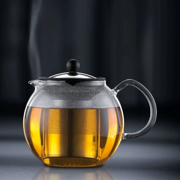 Théière Bodum Assam à piston avec filtre inox - 1.5L 12 tasses