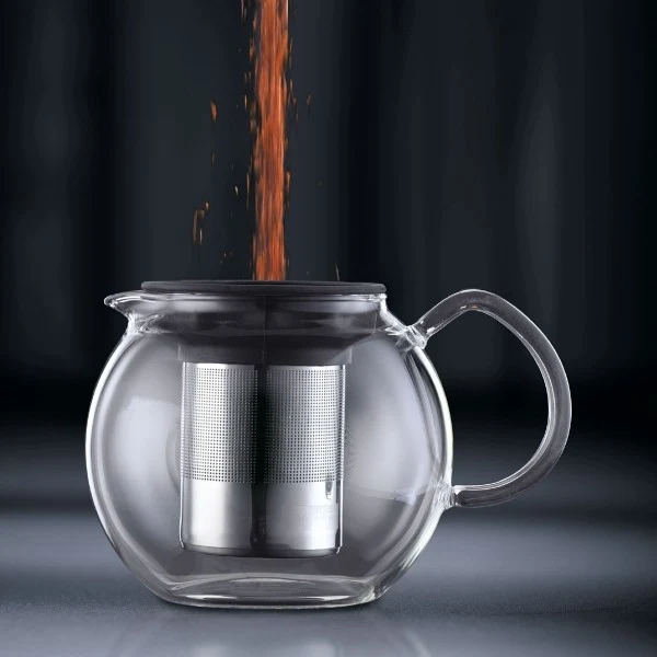 Théière Bodum Assam à piston avec filtre inox - 1.5L 12 tasses