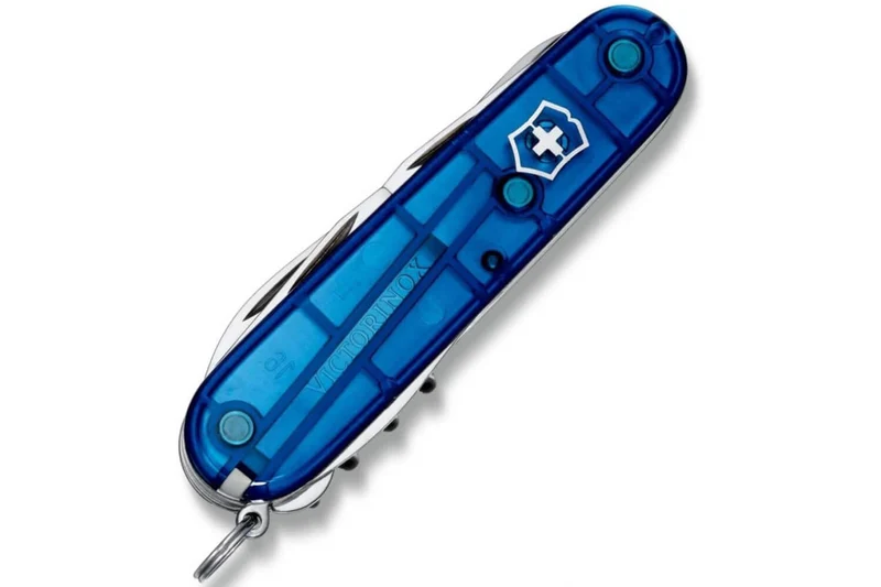 Couteau suisse Victorinox Climber bleu translucide 91mm 14 fonctions
