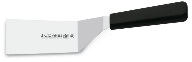 Spatule coudée rectangulaire 3 Claveles lame 10cm