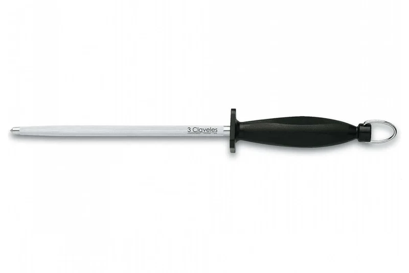 Fusil à aiguiser 3 Claveles mèche ronde 20cm grain standard