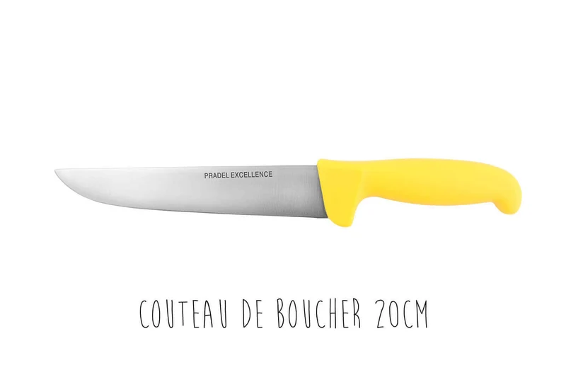 Trousse 6 couteaux de boucher + 1 fusil Pradel Excellence