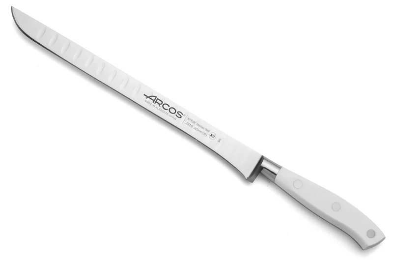 Couteau à jambon forgé Riviera White Arcos lame flexible 25cm acier NITRUM®