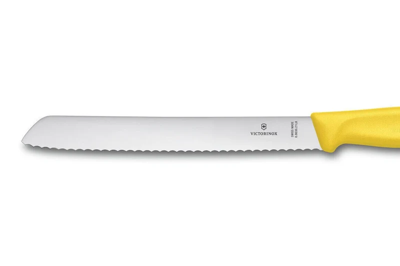 Couteau à pain lame 21cm manche jaune Victorinox 6.8636.21L8