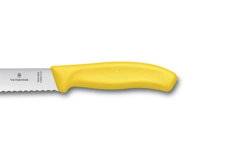 Couteau à pain lame 21cm manche jaune Victorinox 6.8636.21L8