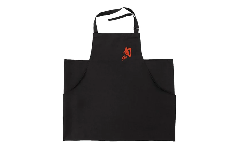 Tablier de cuisine noir réglable KAI SHUN logo brodé rouge