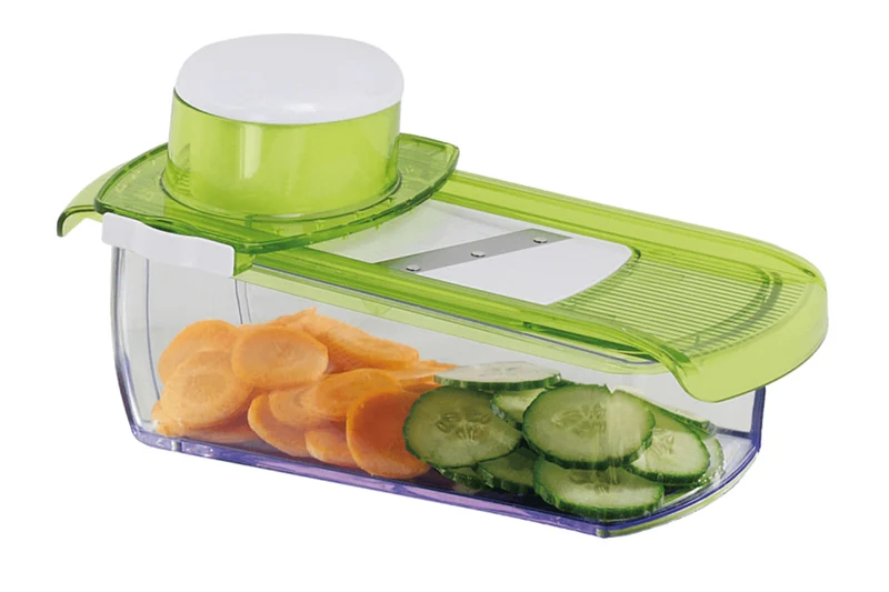 Mandoline 5 lames + bac de récupération Kitchen Artist