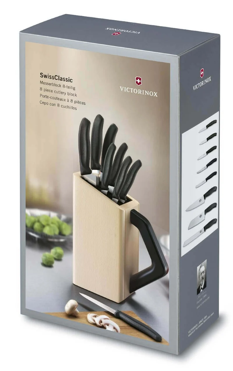 Bloc 8 couteaux de cuisine SwissClassic Victorinox 6.7173.8