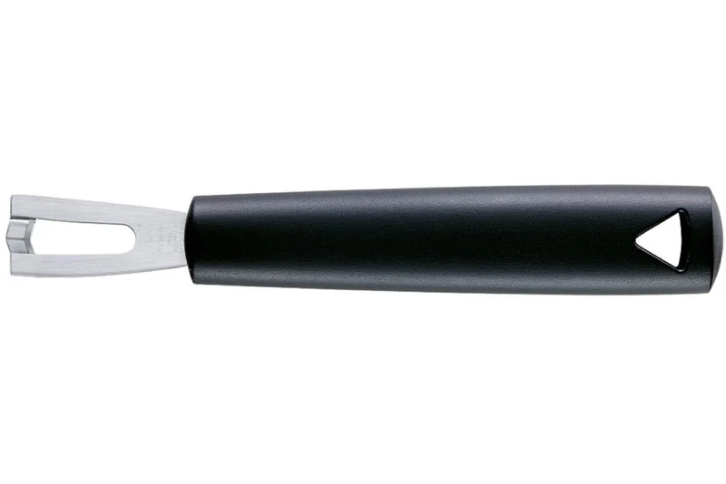 Canneleur Triangle forme V manche en green grip noir