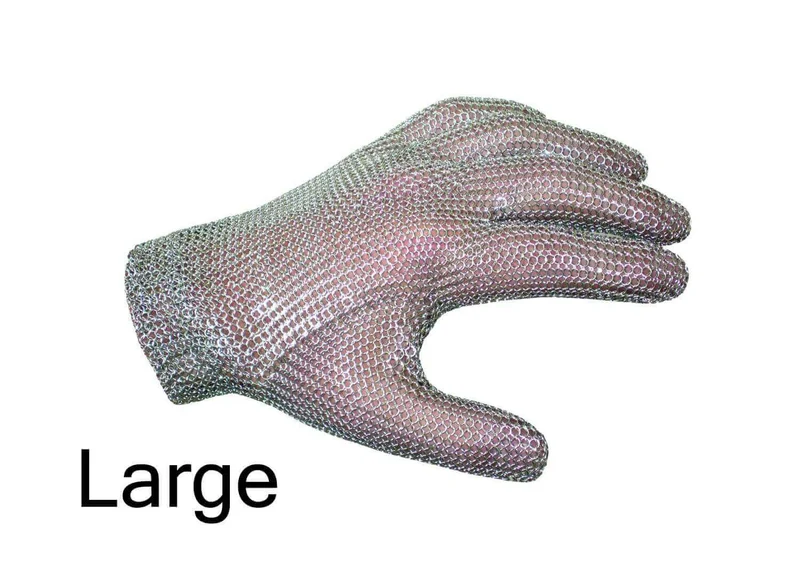 Gant de protection cotte de mailles inox ambidextre WILCO Taille L