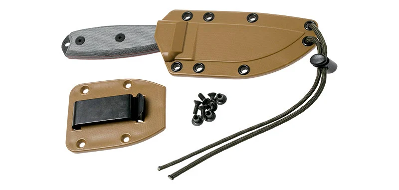 Couteau ESEE-3 Noir Manche Gris