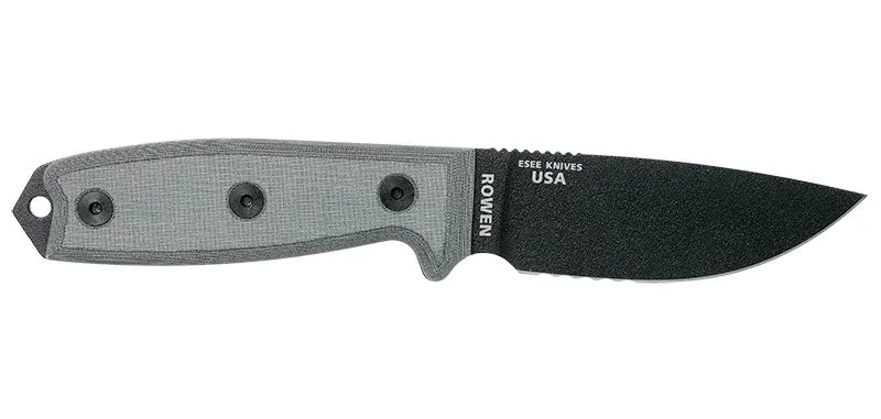Couteau ESEE-3 Noir Lame Mixte Micrata Gris