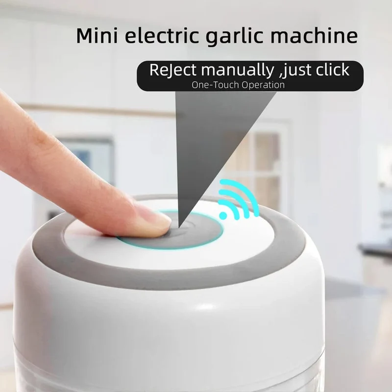 Mini Hachoir Électrique pour l'Ail et les Légumes - Broyeur USB Portable & sans Fil
