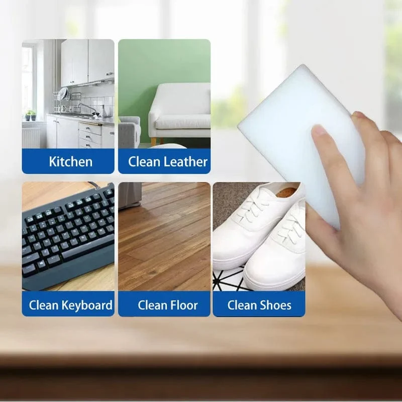 Éponges Magiques Nettoyantes pour Cuisine et Salle de Bain