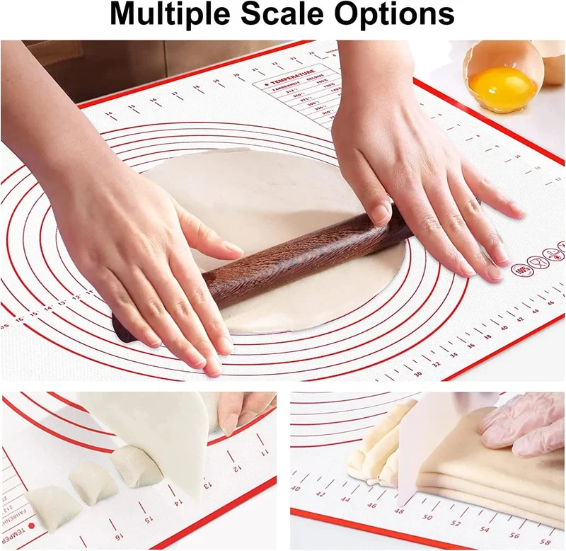 Tapis de Cuisson Antiadhésif en Silicone pour Pétrir la Pâte