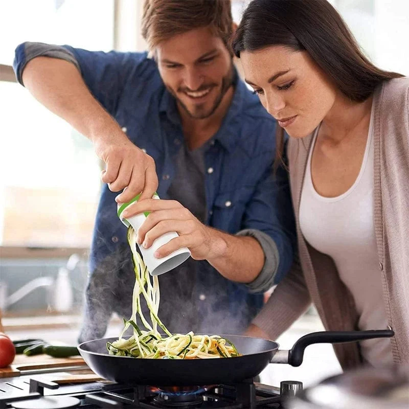 Spiralizer de Légumes en Acier Inoxydable - Coupe-légumes Spaghetti Zucchini