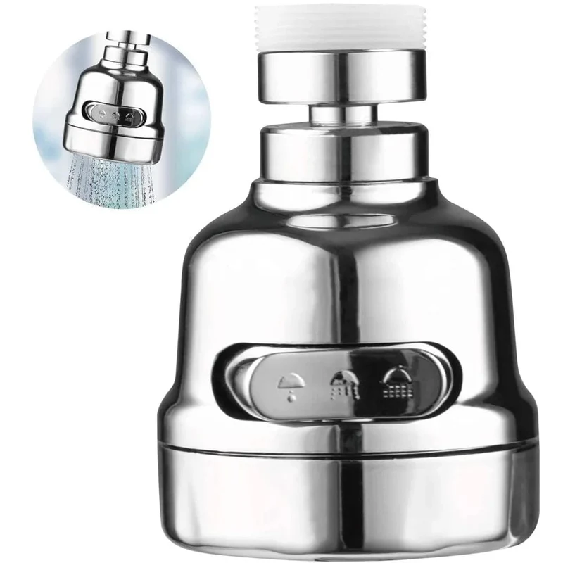 Aérateur de robinet de cuisine à 360 degrés - Économie d'eau - Filtre diffuseur