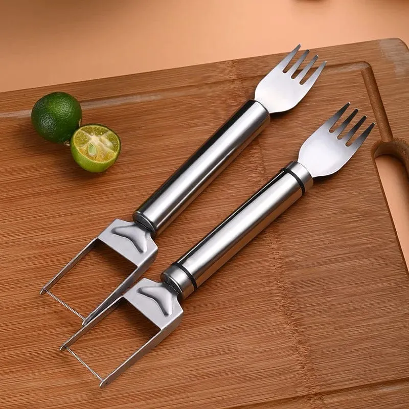 Coupe-Pastèque en carrés avec fourchette